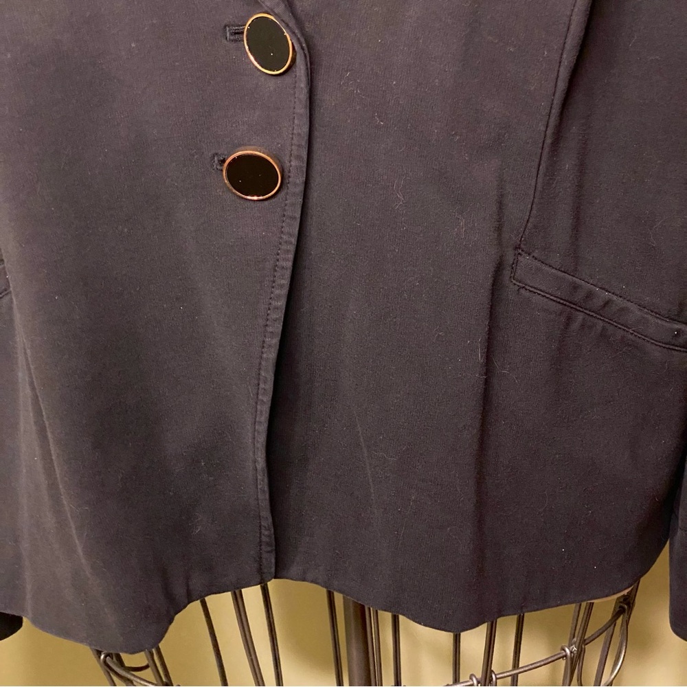 Chico's Black Two Button Blazer Jacket Chico's 4 … - image 6